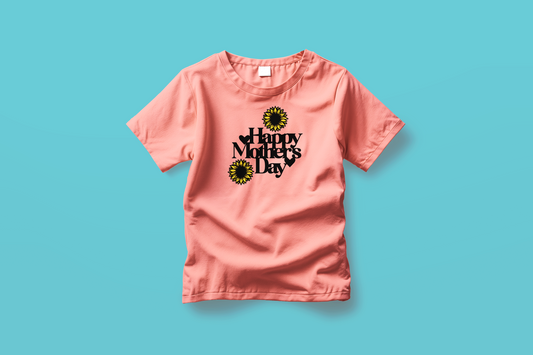 Mother's Day Sun Flower Iron On Transfer For Shirts and Jumpers