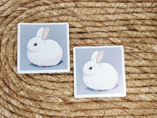 Fluffy Bunny Sticker