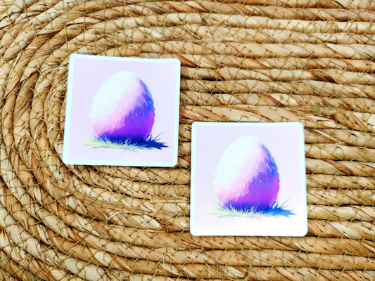 Fluffy Egg Sticker
