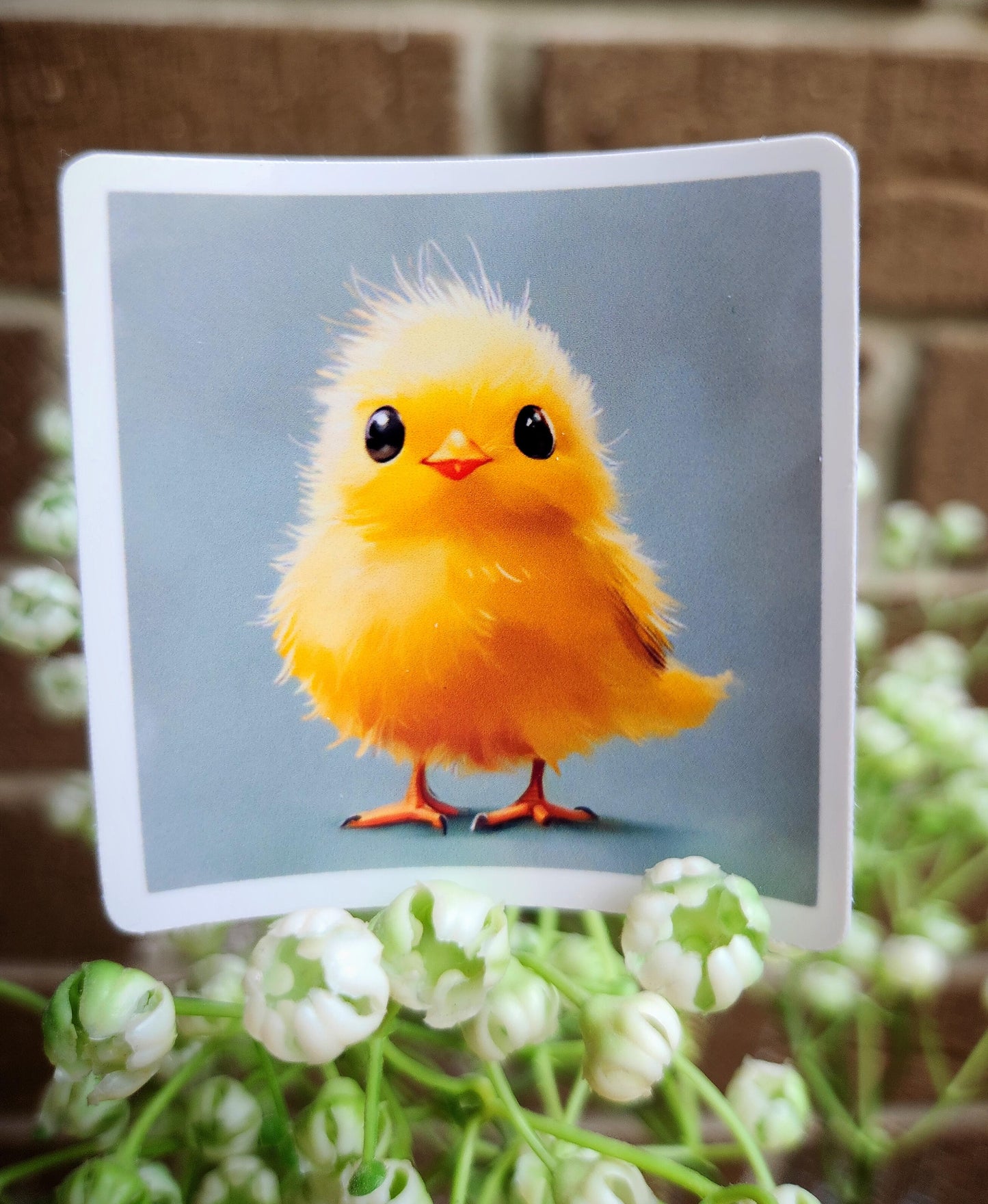 Fluffy Chick Sticker
