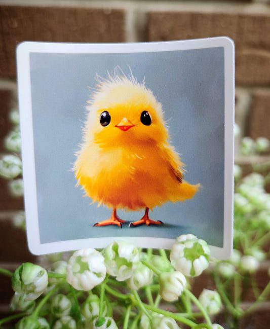 Fluffy Chick Sticker
