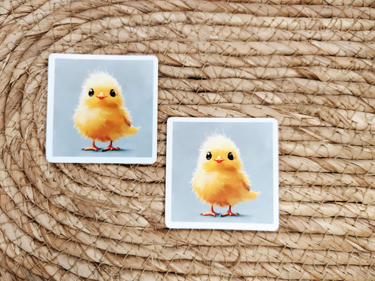 Fluffy Chick Sticker
