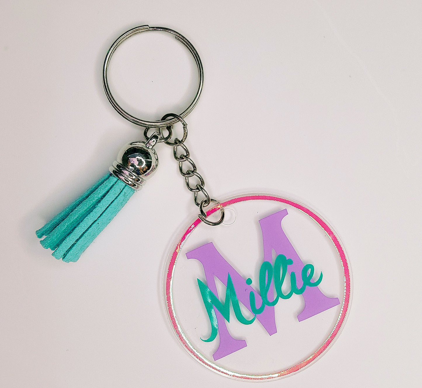 Personalised Keyring with Initial and Name